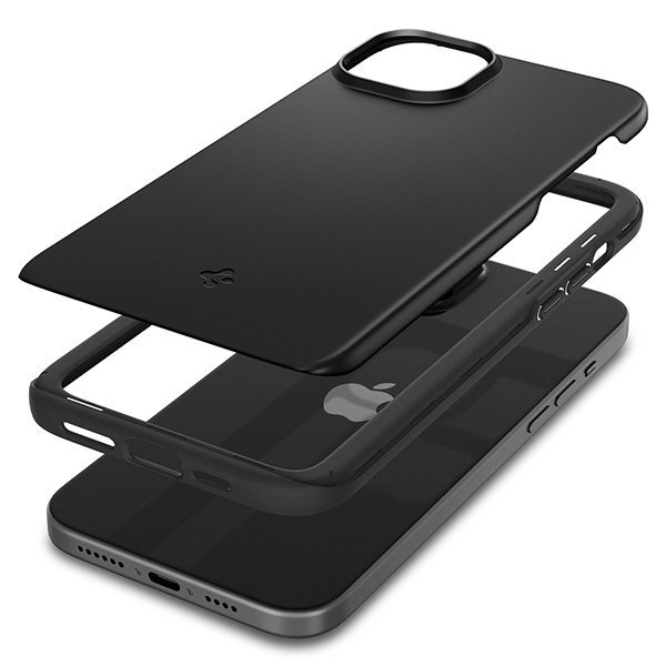 Spigen Thin Fit iPhone 15 6.1&quot; czarny/black ACS06776