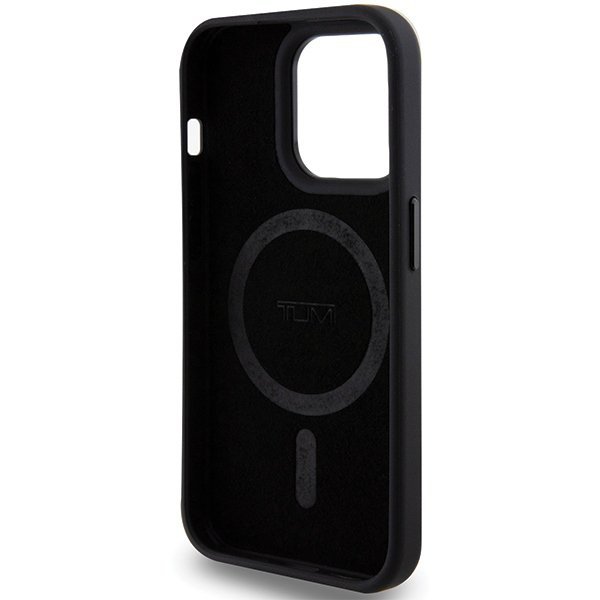 Tumi TUHMP15LRBAK iPhone 15 Pro 6.1&quot; czarny/black hardcase Leather Balistic Pattern MagSafe