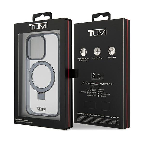 Tumi TUHMP15LSSFC iPhone 15 Pro 6.1&quot; biały/white hardcase Transparent Ring Stand Magsafe