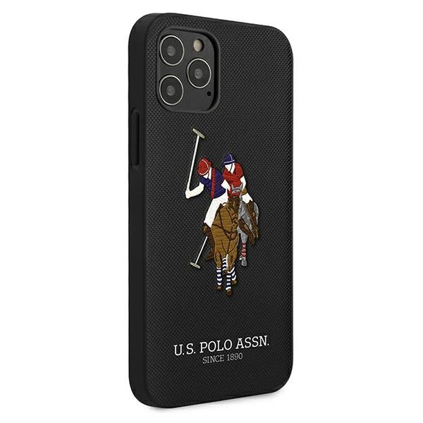 US Polo USHCP12MPUGFLBK iPhone 12/12 Pro 6,1&quot; czarny/black Polo Embroidery Collection