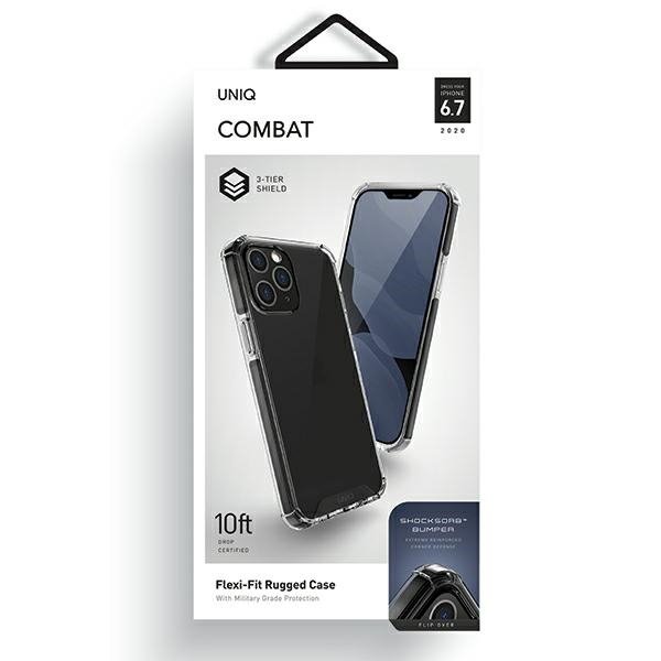 UNIQ etui Combat iPhone 12 Pro Max 6,7&quot; czarny/carbon black