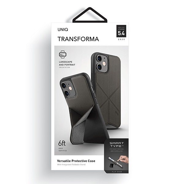 UNIQ etui Transforma iPhone 12 mini 5,4&quot; szary/charcoal grey