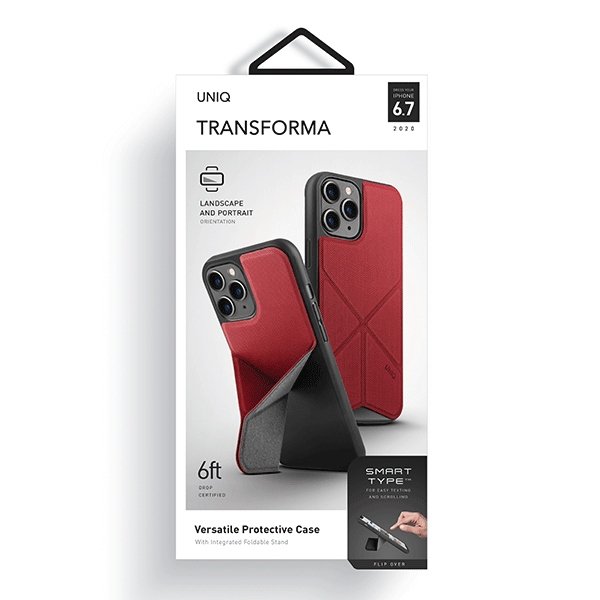 UNIQ etui Transforma iPhone 12 Pro Max 6,5&quot; czerwony/red