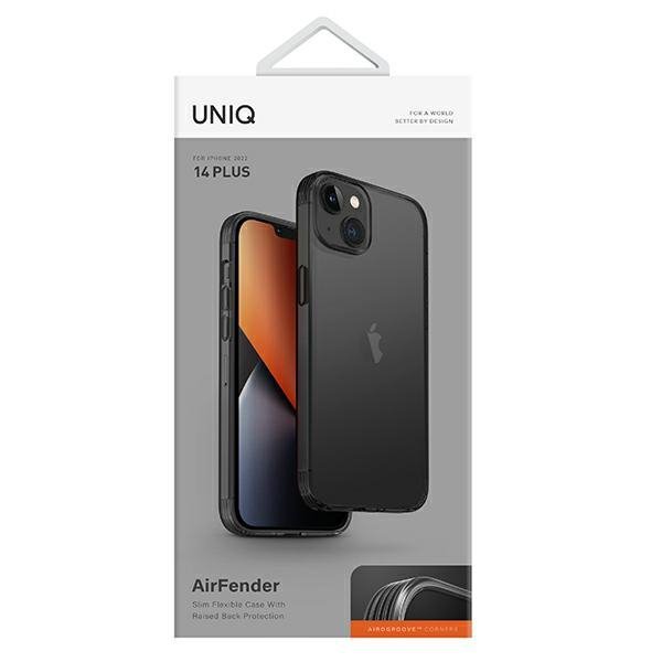 UNIQ etui Air Fender iPhone 14 Plus / 15 Plus 6.7&quot; szary/smoked grey tinted