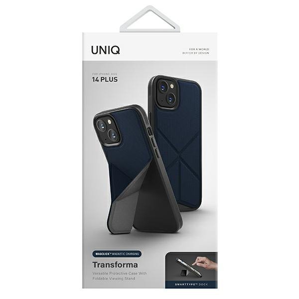 UNIQ etui Transforma iPhone 14 Plus / 15 Plus 6.7&quot; Magclick Charging niebieski/electric blue