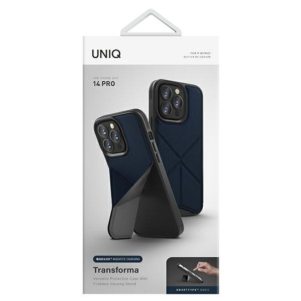 UNIQ etui Transforma iPhone 14 Pro 6,1&quot; Magclick Charging niebieski/electric blue