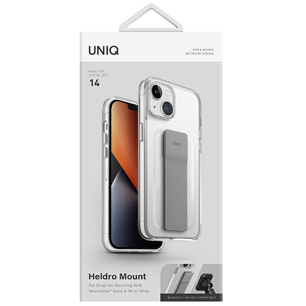 UNIQ etui Heldro Mount iPhone 14 / 15 / 13 6,1&quot; przeźroczysty/lucent clear