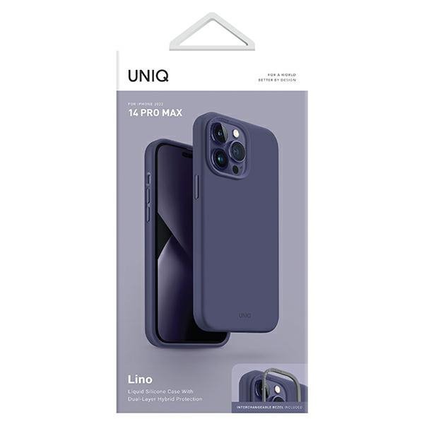 UNIQ etui Lino iPhone 14 Pro Max 6,7&quot; purpurowy/purple fig