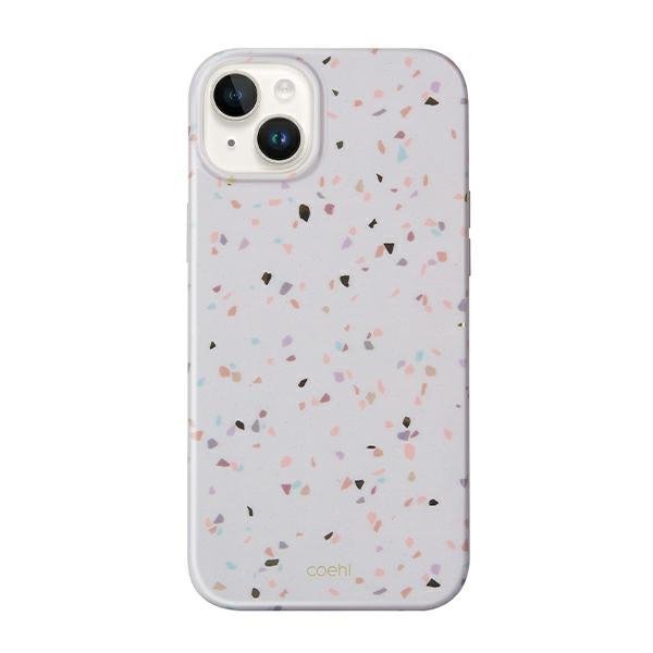 UNIQ etui Coehl Terrazzo iPhone 14 Plus/ 15 Plus 6.7&quot; piaskowy/sandstone
