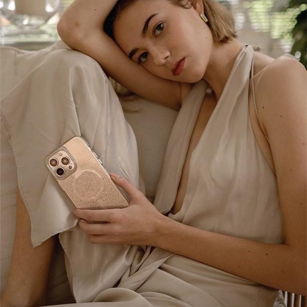 UNIQ etui Coehl Lumino iPhone 14 Plus / 15 Plus 6.7&quot; złoty/champagne gold