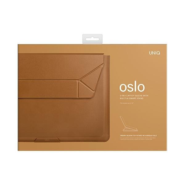 UNIQ etui Oslo laptop Sleeve 14&quot; brązowy/tofee brown
