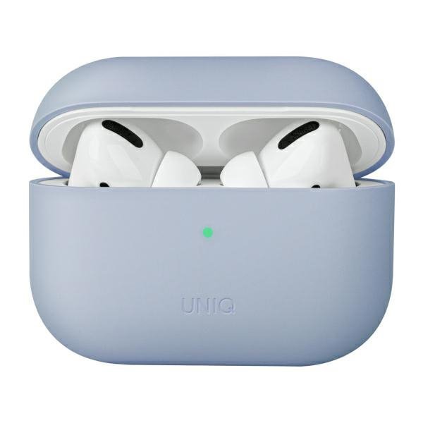 UNIQ etui Lino AirPods ProSilicone błękitny/arctic blue