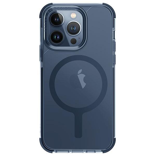 UNIQ etui Combat iPhone 15 Pro 6.1&quot; Magclick Charging niebieski/smoke blue