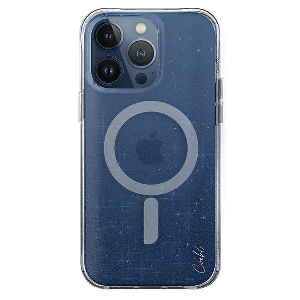 UNIQ etui Coehl Lumino iPhone 15 Pro 6.1&quot; Magnetic Charging niebieski/prussian blue