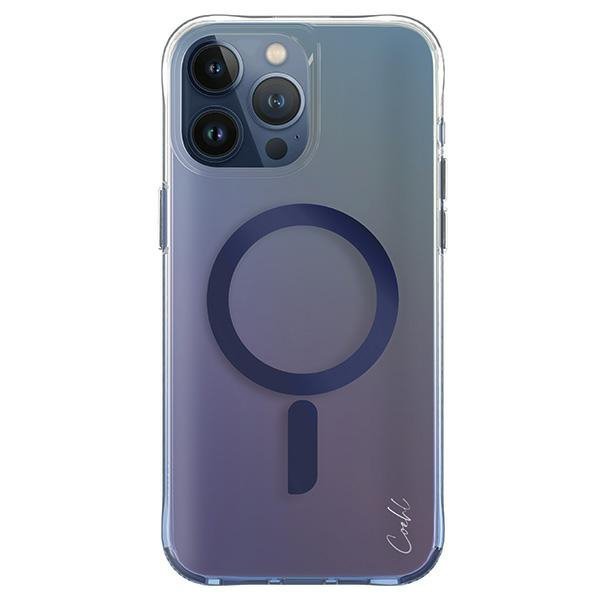 UNIQ etui Coehl Dazze iPhone 15 Pro 6.1&quot; Magnetic Charging niebieski/azure blue