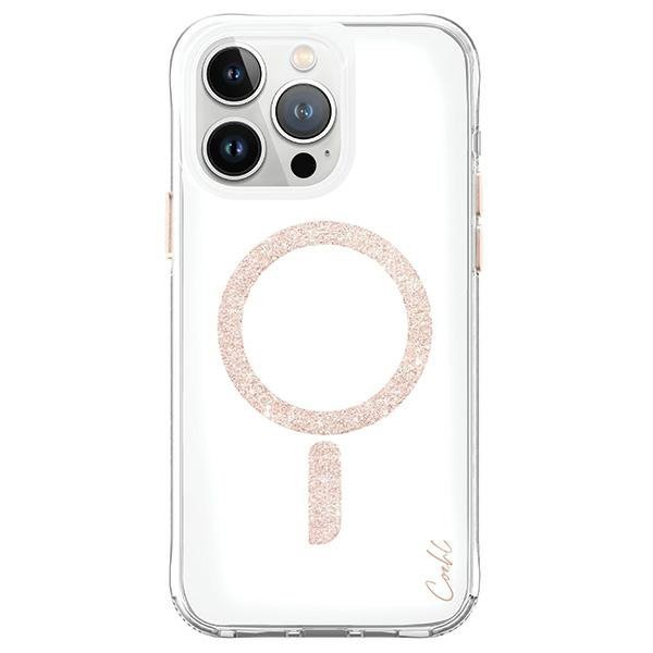 UNIQ etui Coehl Glace iPhone 15 Pro 6.1&quot; Magnetic Charging różowo-złoty/rose gold