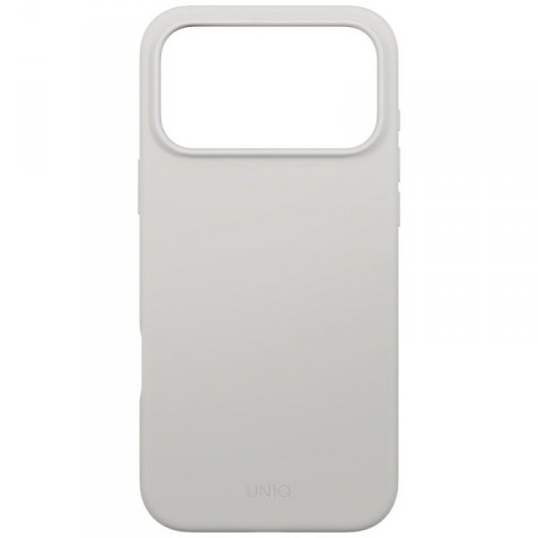 Etui UNIQ Lino do iPhone 17 Pro Max      Magclick Charging jasno szary