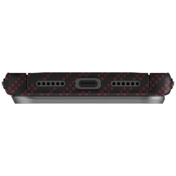 Etui UNIQ Keva EDGE do iPhone 17 Pro Max Magclick Charging pomarańczowy