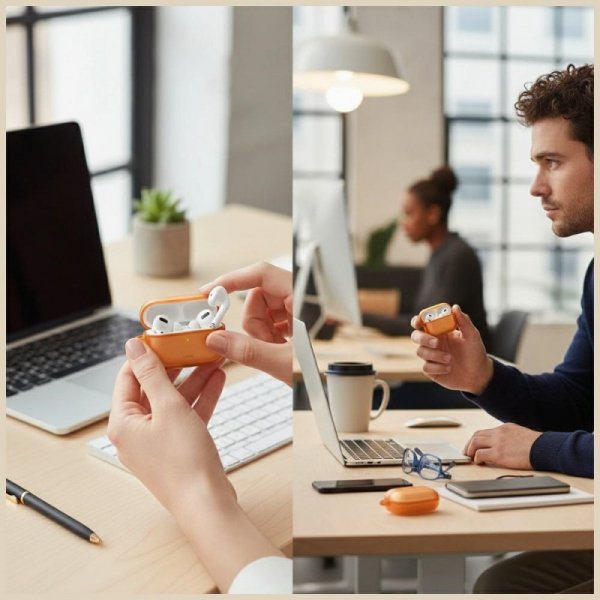 Etui UNIQ Veren do AirPods Pro 3         pomarańczowy