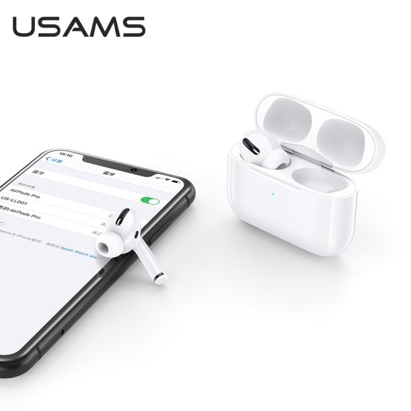 USAMS Słuchawki Bluetooth 5.0 TWS YS series bezprzewodowe biały/white BHUYS01