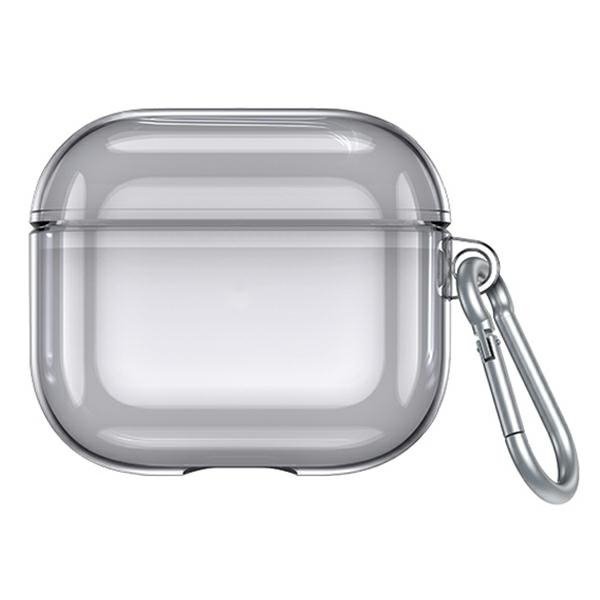 USAMS Etui ochronne do AirPods 3przezroczysty czarny/tranparent black BH740AP02 (US-BH740)
