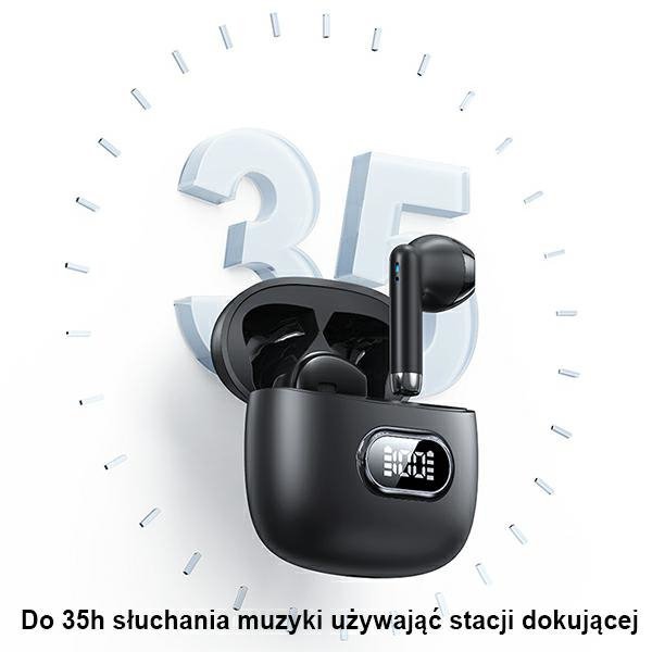 USAMS Słuchawki Bluetooth 5.3 TWS IA II series bezprzewodowe biały/white BHUIAII02 (USAMS-IAII15)