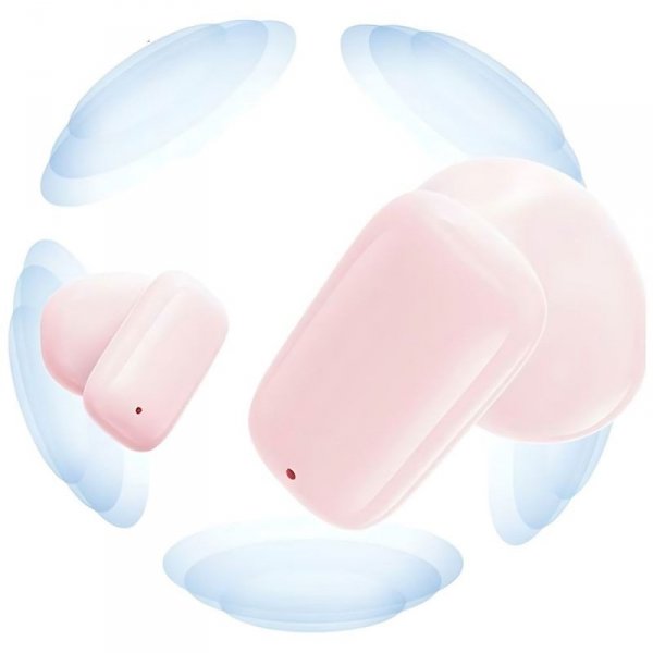 USAMS Słuchawki Bluetooth 5.3 TWSTD Series bezprzewodowe różowy/pink BHUTD03 (TD22)