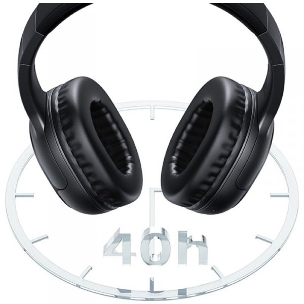 USAMS Słuchawki Bluetooth 5.3 nauszneYun Series czarny/black TDLYEJYX01 (USAMS-YG23)