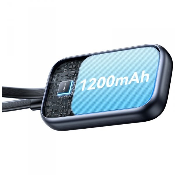 Ładowarka indukcyjna 2w1 Usams CD245 do  Apple Watch z powerbankiem 1200mAh + kabel USB-C tarnish