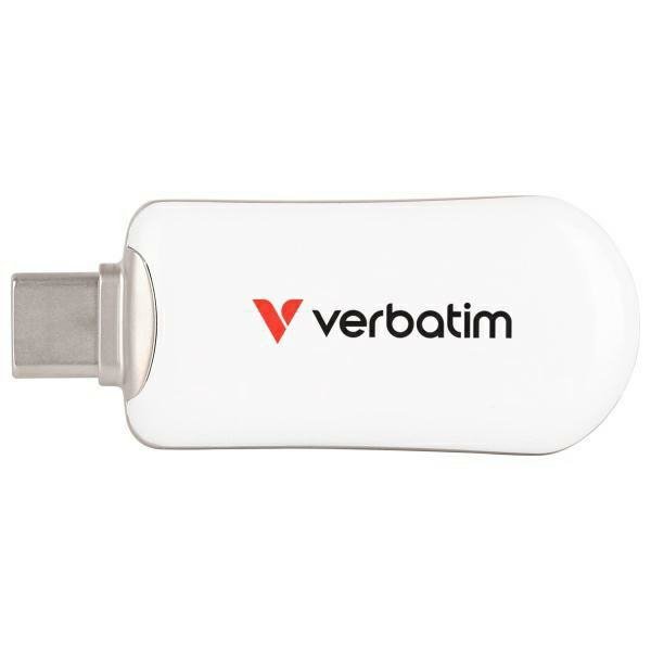 Pendrive Verbatim Plectra 64GB USB-C     biały/white 30228