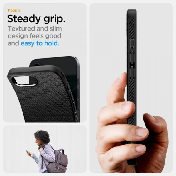 Etui SPIGEN LIQUID AIR IPHONE 16E / 17E MATTE BLACK