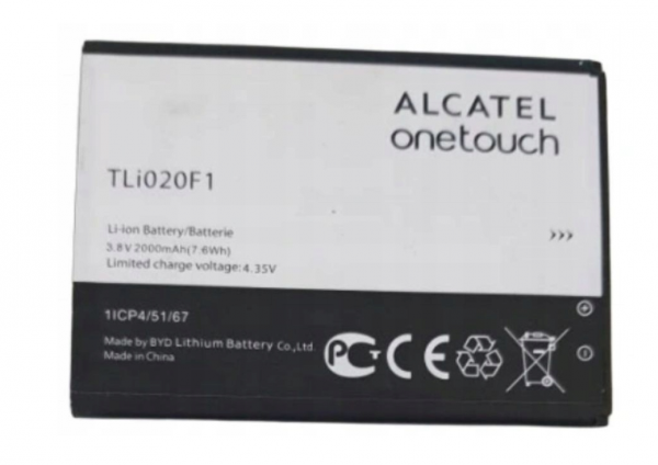 ORYGINALNA NOWA BATERIA ALCATEL TLi020F1 /F2 / Tli020FA  3.8V 2050mAh One Touch Idol 6030D C7 , Alcatel 1C 2019