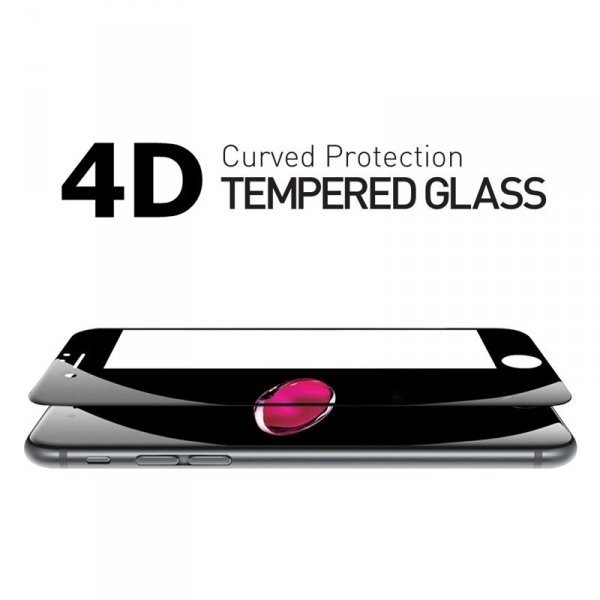 HardGlass MAX 5D - Szkło Hartowane na cały ekran do Apple iPhone 7 / 8  (4,7&quot;) kolor czarny