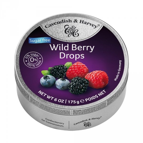 Landrynki Cavendish &amp; Harvey Wild Berry bez cukru o smaku leśnym 175g