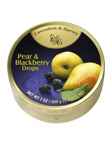 Landrynki Cavendish &amp; Harvey Pear Blackberry Drops o smaku gruszki i jeżyny 200g