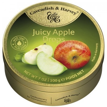 Cavendish &amp; Harvey Juicy Apple Drops Landrynki o smaku Jabłkowym 200g