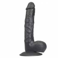 Rocket john 9,1 inch black  realistic  dildo  9,1  inch /  23 cm