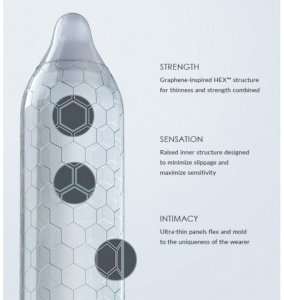 LELO - HEX Original prezerwatywy lateksowe (12 sztuk) 