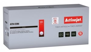 Toner Activejet ATH-59N (Zamiennik HP 59A CF259A; Supreme; 3000 stron; czarny) Z chipem Zalecamy wyłączenie aktualizacji oprogramowania drukarki, nowa aktualizacja może powodować problemy z właściwym działaniem tonera