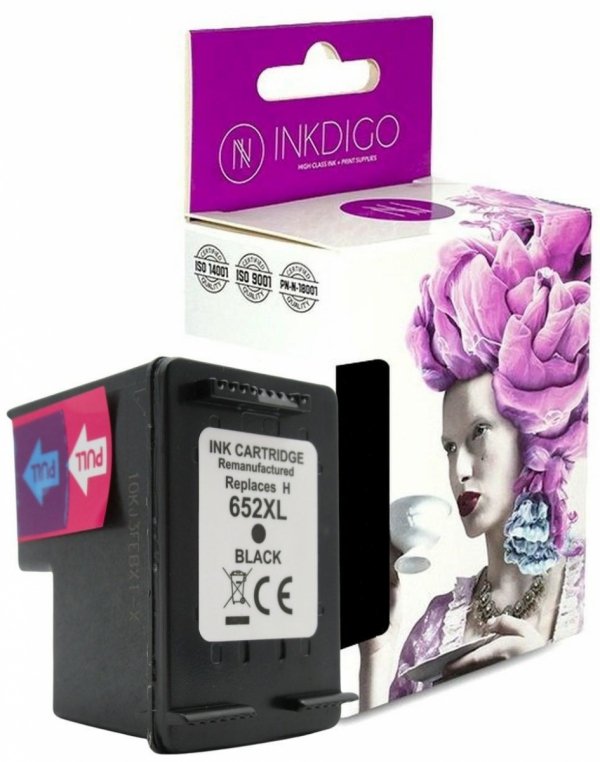 Tusz INKDIGO do HP 652XL F6V25AE Black 20ml HP Deskjet Ink Advantage 1115 2135