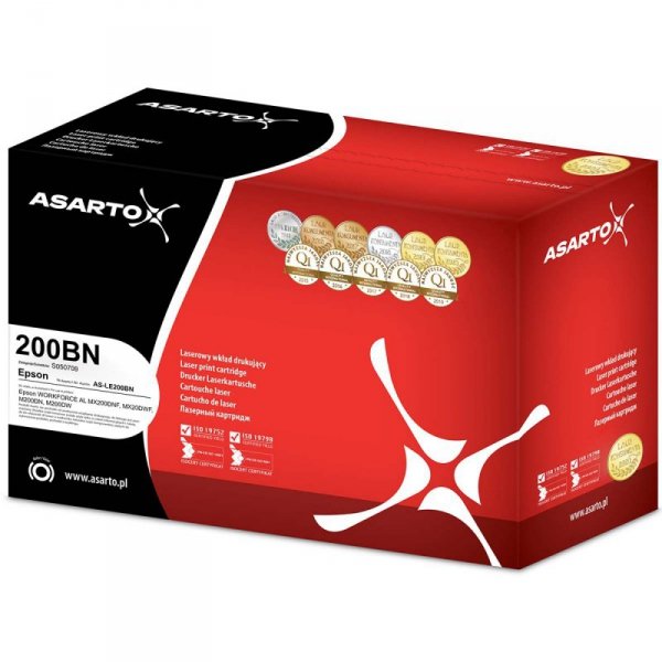 EOL Toner Asarto do Epson 200BN | C13S050709 | 2500 str. | black