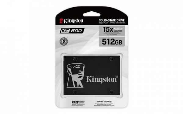 Dysk SSD Kingston KC600 (512GB; 2.5&quot;; SATA 3.0; SKC600/512G)