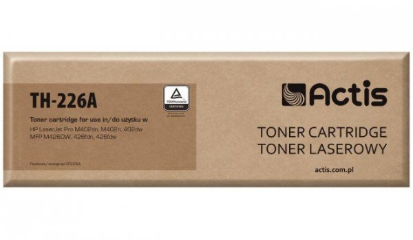 Toner ACTIS TH-226A (zamiennik HP 226A CF226A; Standard; 3100 stron; czarny)