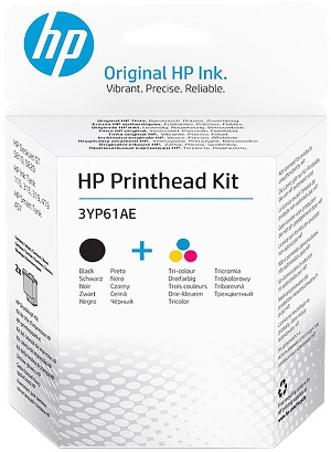 HP 3YP61AE Zestaw głowicy drukującej HP GT | czarna/trójkolorowa