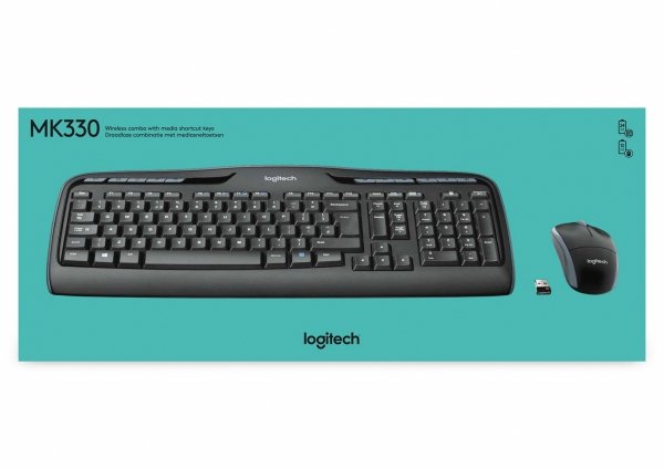 ZESTAW LOGITECH WIRELESS COMBO MK330 BEZPRZEWODOWY