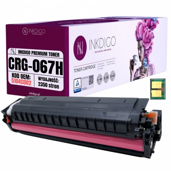 Toner INKDIGO do CANON CRG 067HM Magenta CHIP LBP630 LBP631 LBP633 650 651 655 657