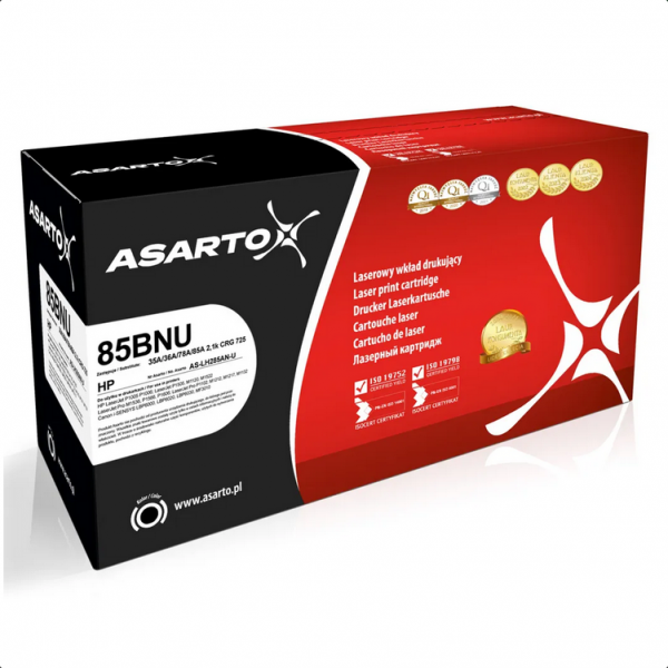 Toner Asarto do HP 85BNU | 35A/36A/78A/85A CRG 725 | 2100 str. | black