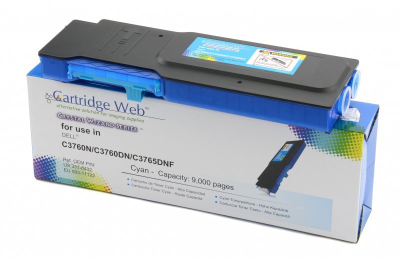 Toner Cartridge Web Cyan Dell 3760 zamiennik 593-11122