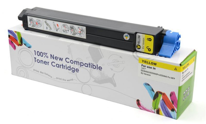 Toner Cartridge Web Yellow OKI ES3640A3, ES3640 PRO, WS3640 PRO MFP PRO zamiennik 43837105