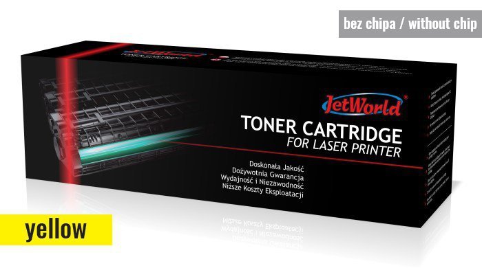 Toner JetWorld zamiennik HP 216A W2412A LaserJet Color M155, M182, M183 0.85K Yellow (toner bez chipa - należy przełożyć z kasety OEM A lub X - zapoznaj się z instrukcją)